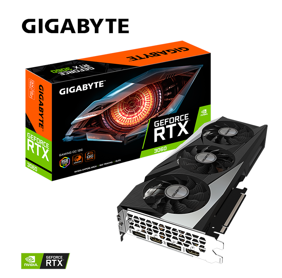 Grafikkort - GIGABYTE GeForce RTX 3060 GAMING OC - 12GB GDDR6 RAM - Grafikkort - GV-N3060GAMING OC-12GD