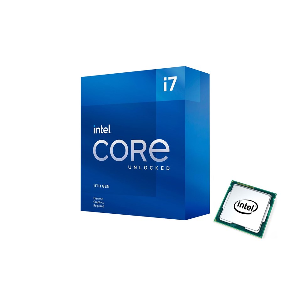 CPU - Intel Core i7-11700KF Rocket Lake CPU - 8 kärnor - 3.6 GHz - Intel LGA1200 - Intel Boxed (utan kylare) - BX8070811700KF