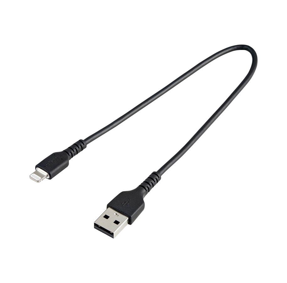 Displaykabel - StarTech.com 30cm Durable USB A to Lightning Cable - RUSBLTMM30CMB