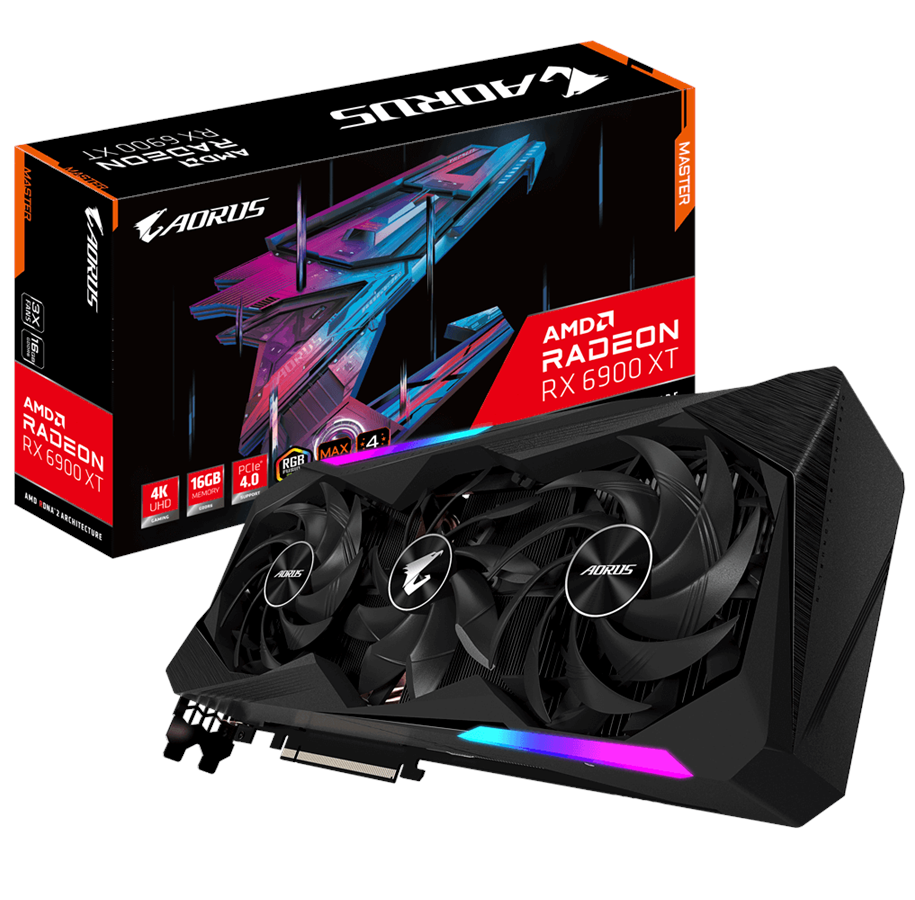 Grafikkort - GIGABYTE Radeon RX 6900 XT AORUS Master - 16GB GDDR6 RAM - Grafikkort - GV-R69XTAORUS M-16GD