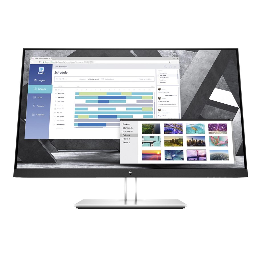 Skärm - 27" HP E27q G4 - 2560x1440 (QHD) - 60Hz - IPS - 9VG82A3#ABB