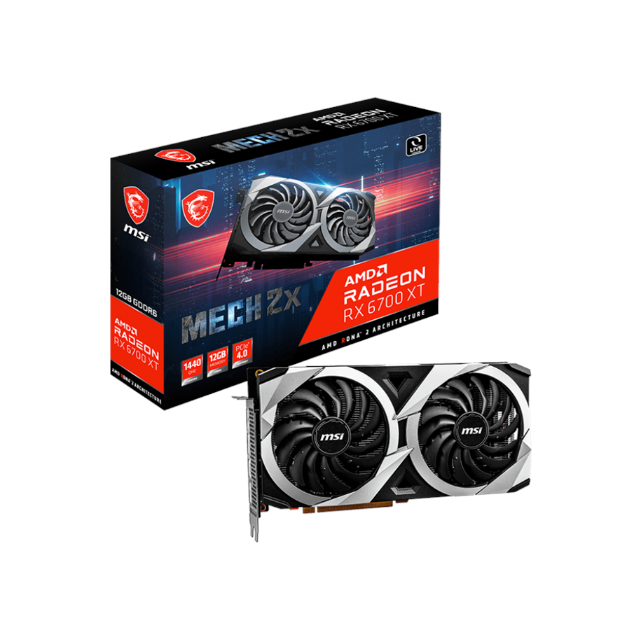 Grafikkort - MSI Radeon RX 6700 XT MECH 2X - 12GB GDDR6 RAM - Grafikkort - RX 6700 XT MECH 2X 12G