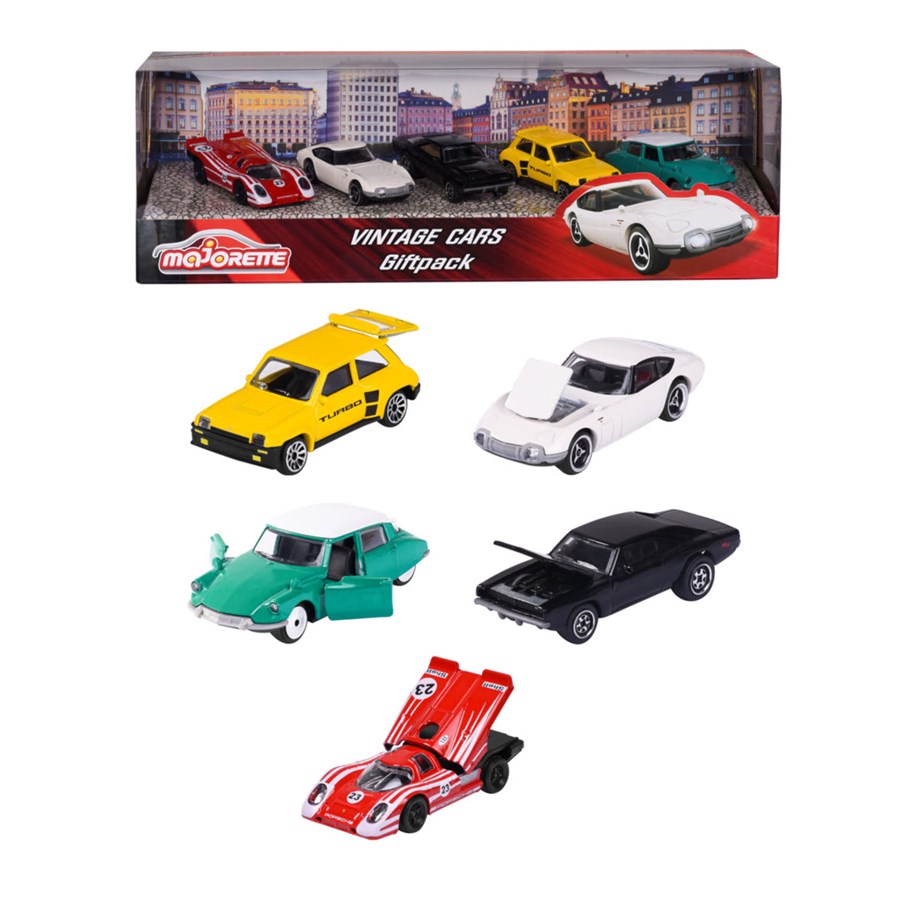 Leksaksbil - Majorette Vintage 5 Pieces Giftpack - 212052013