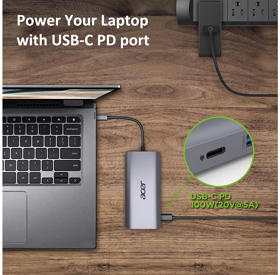 Dockning Acer 12-in-1 USB-C Docking Station | I lager | Billig