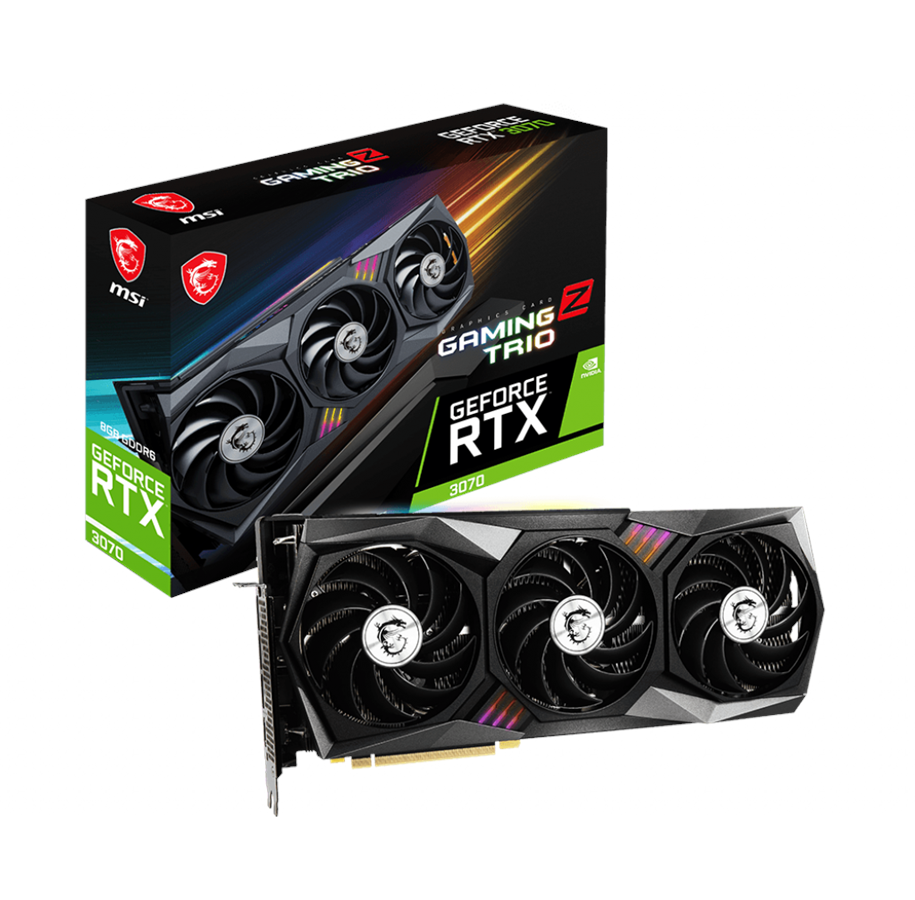 Grafikkort - MSI GeForce RTX 3070 GAMING Z TRIO - 8GB GDDR6 RAM - Grafikkort - RTX 3070 GAMING Z TRIO