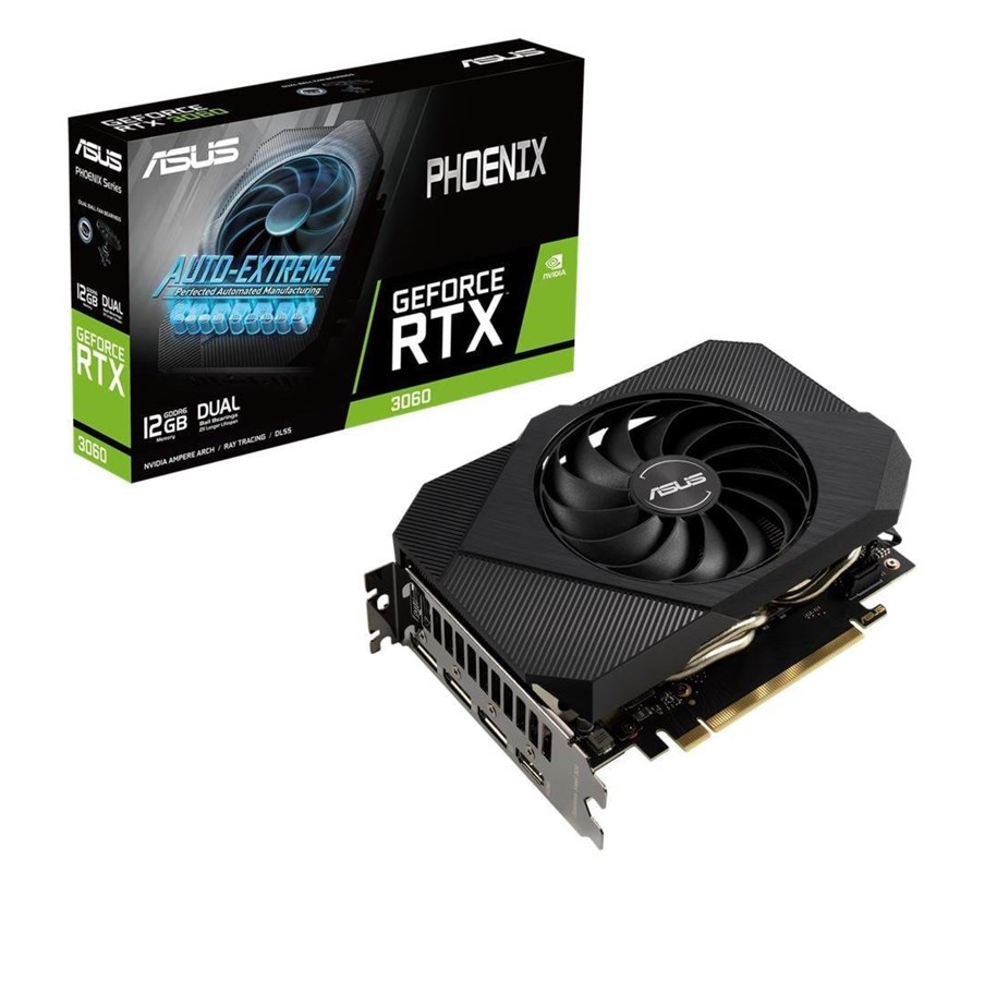 Grafikkort - ASUS GeForce RTX 3060 Phoenix LHR - 12GB GDDR6 RAM - Grafikkort - 90YV0GB4-M0NA10
