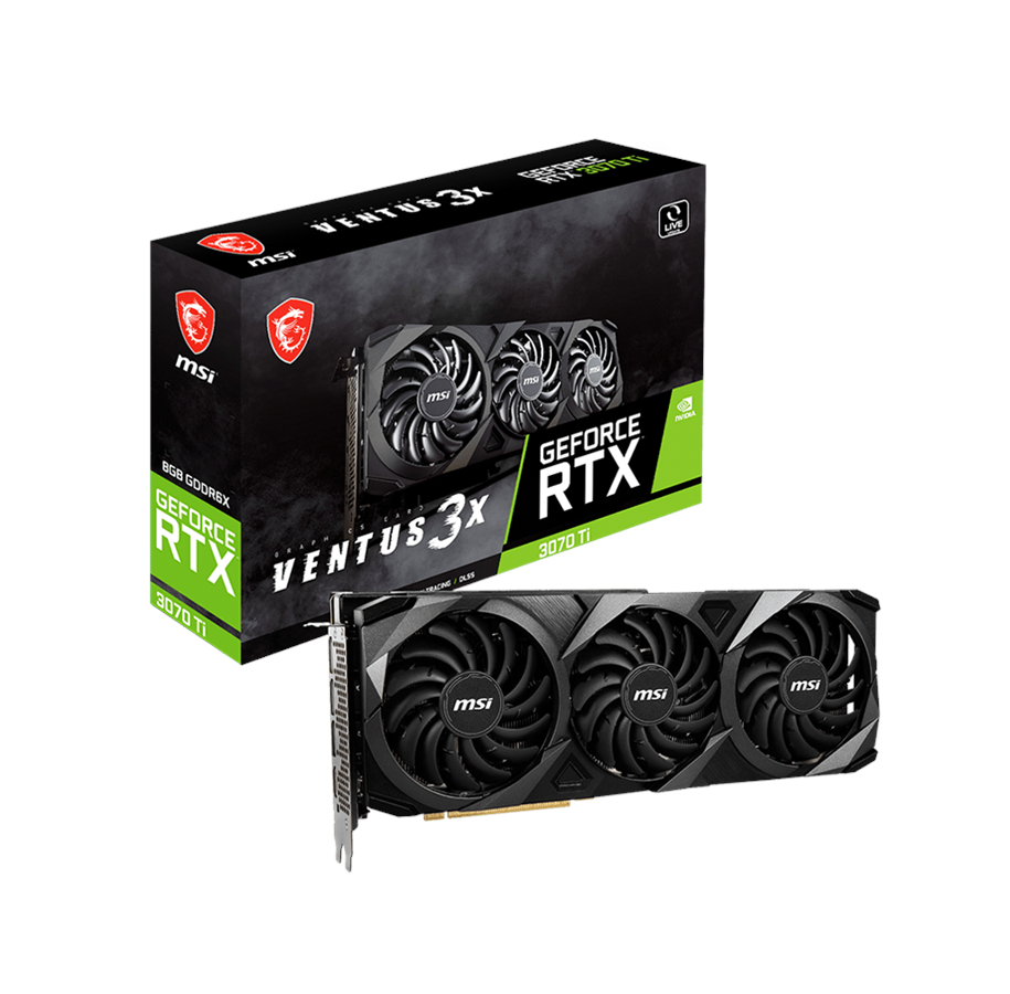 Grafikkort - MSI GeForce RTX 3070 Ti VENTUS 3X - 8GB GDDR6X RAM - Grafikkort - RTX 3070 Ti VENTUS 3X 8G