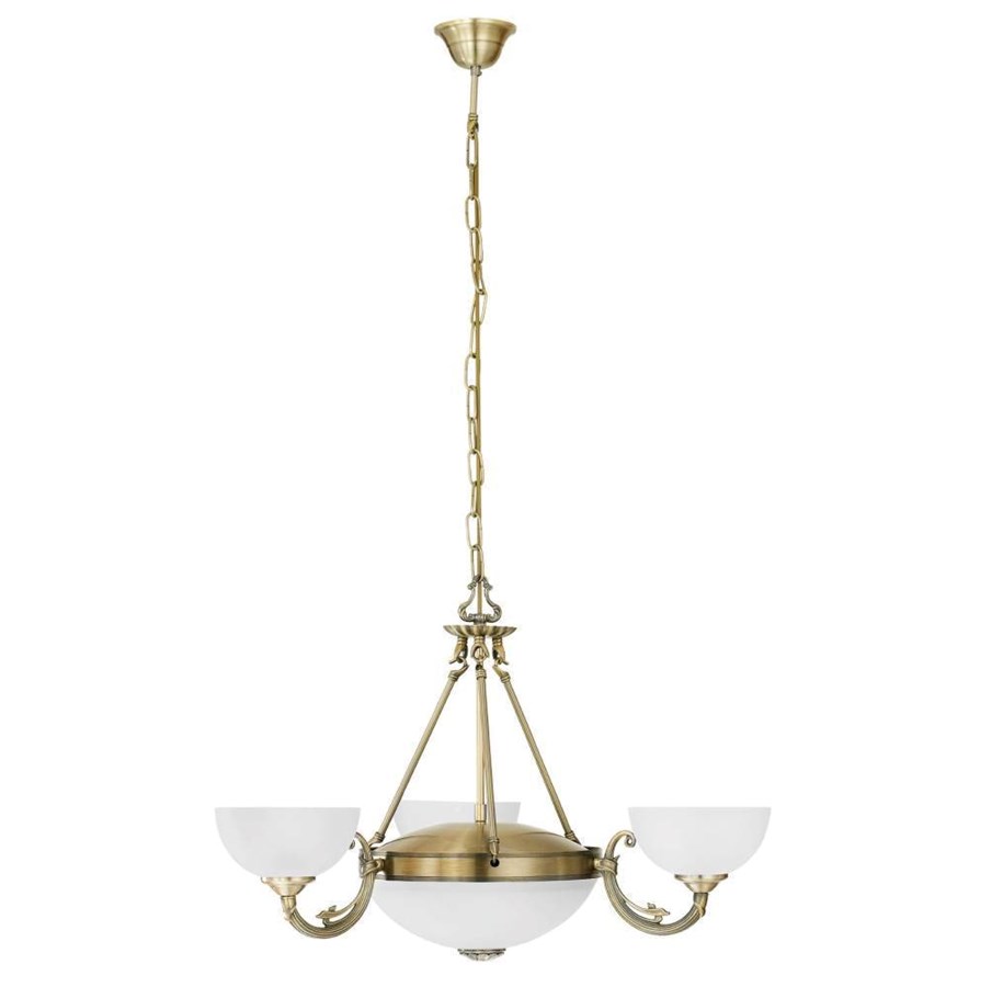 Lampor - EGLO SAVOY pendlande belysning - bronserad/vit - 82748