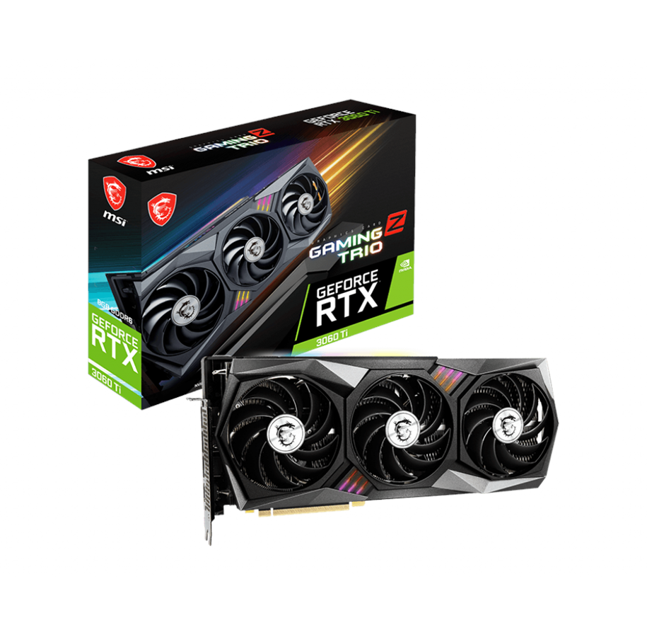 Grafikkort - MSI GeForce RTX 3060 Ti GAMING Z TRIO LHR - 8GB GDDR6 RAM - Grafikkort - RTX 3060 Ti GAMING Z TRIO 8G LHR