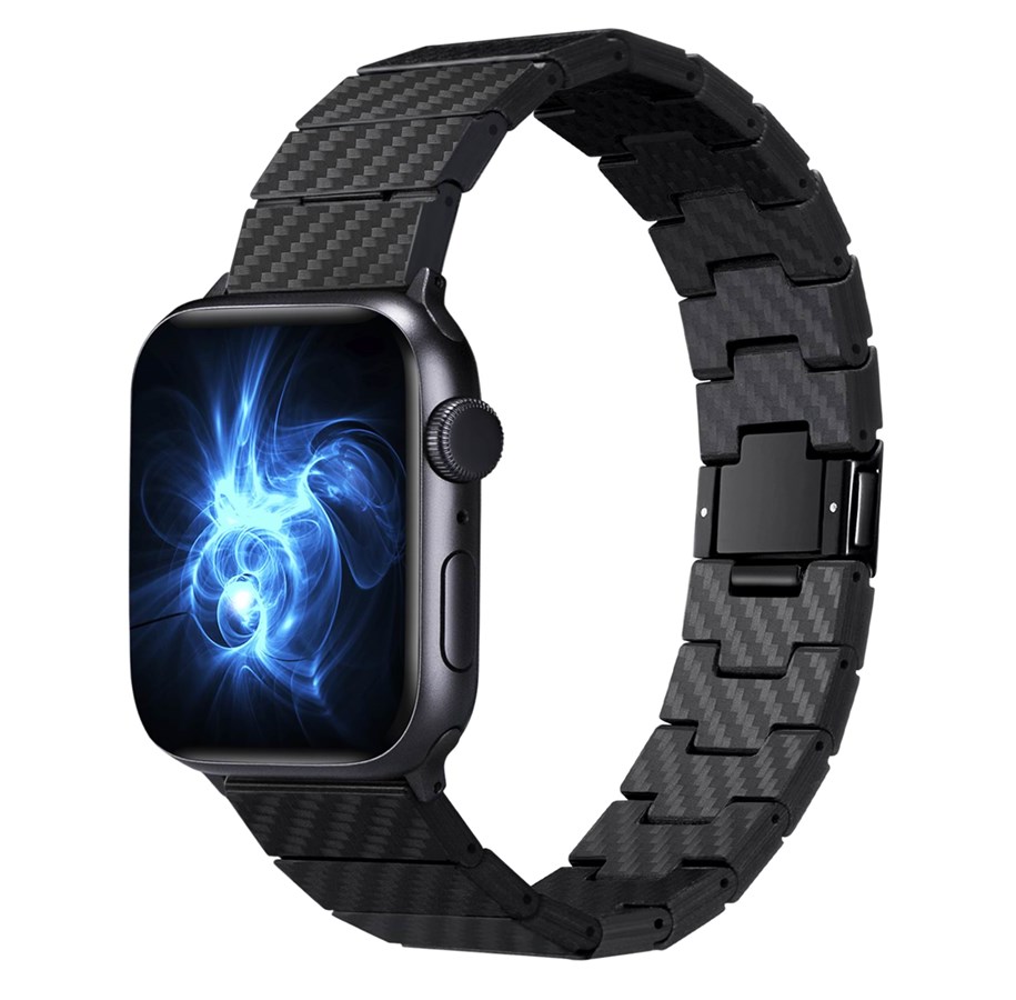 Smartwatch - Accessories - PITAKA Apple Watch Carbon Fiber Link Bracelet Band Modern 38/40mm - AWB1001