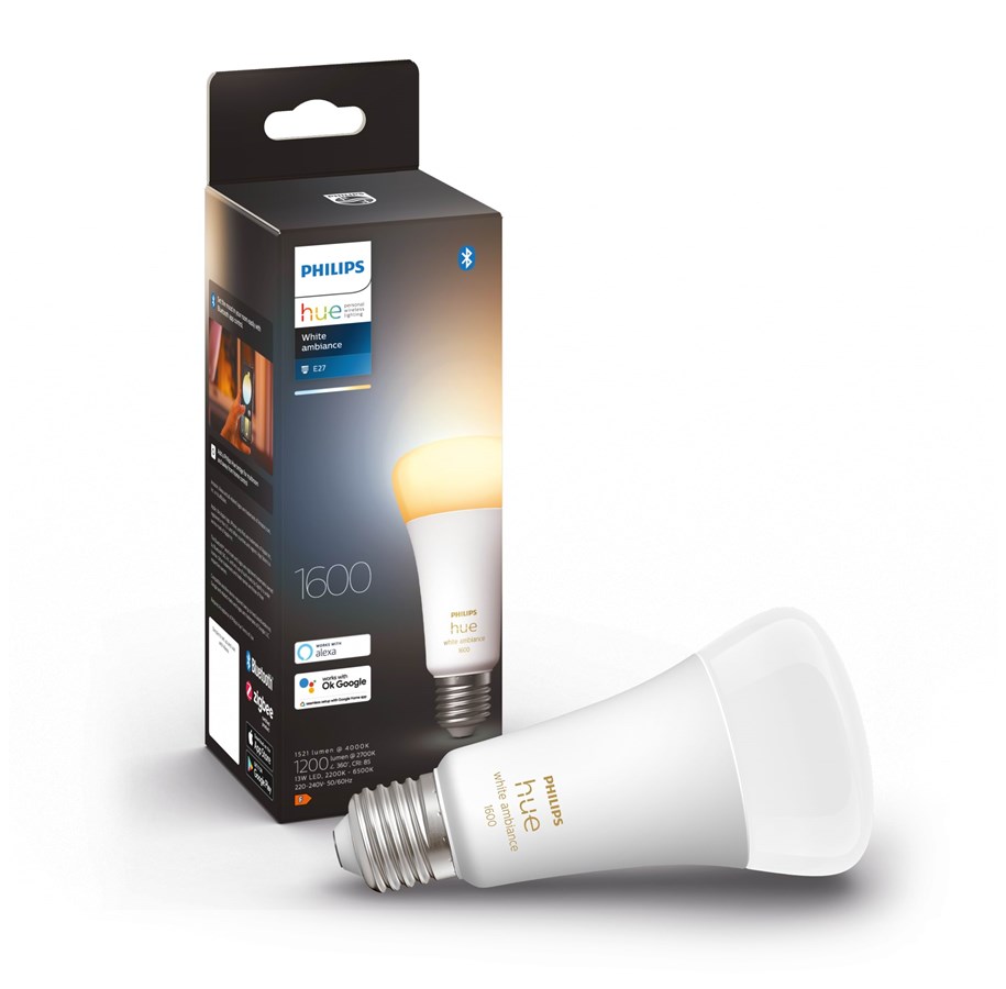 Smarta Hem - Philips Hue White Ambiance A67 E27 1600 Lumen - 1-Pack - 929002471901
