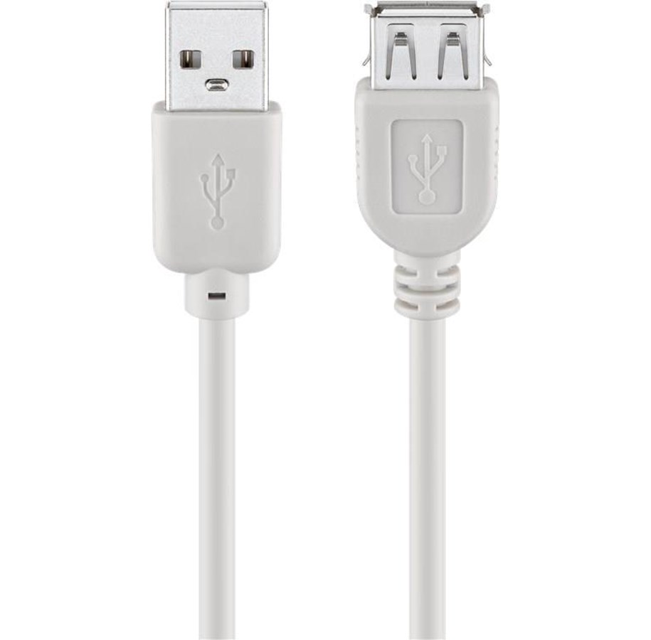 USB-kabel - Pro USB-A <-> USB-A - 1.8m - Grå - 4040849687150