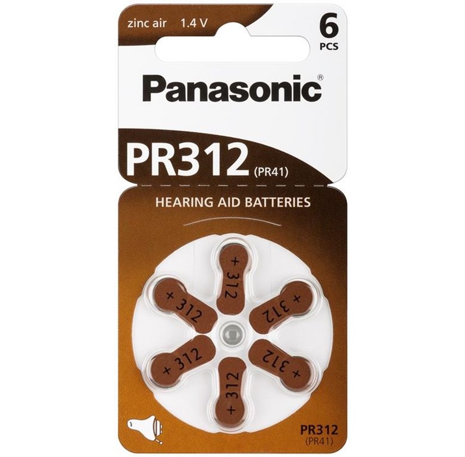 Battery - Panasonic PR41V312/PR41 (PR312)PR312 - 5410853057031