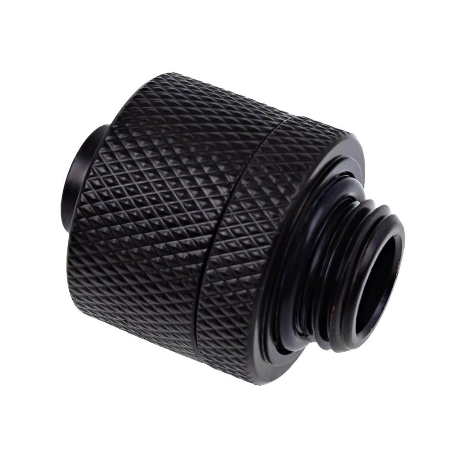 DIY vattenkylning - Alphacool 16/10mm compression fitting G1/4 - deep black sixpack - 17234
