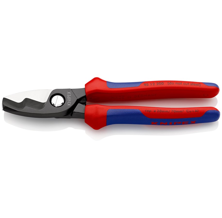 Verktyg - KNIPEX Kabelsaxar, med dubbelskär - 95 12 200 SB