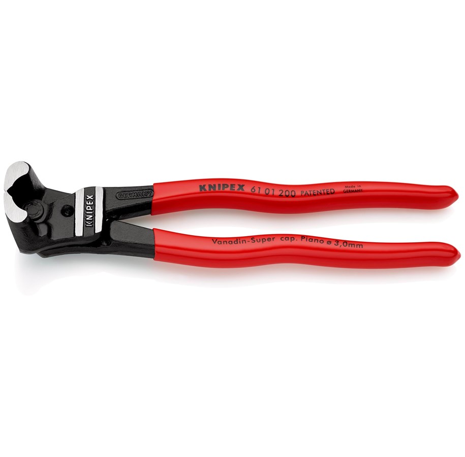 Handverktyg  - KNIPEX Ändavbitare för bultar, Högutväxlad - 61 01 200 SB