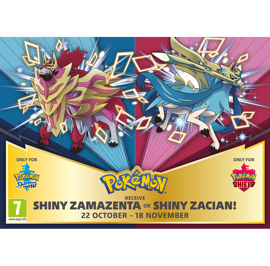 Spel - Pokemon Shiny Zamazenta (ONLY FOR POKEMON SWORD) - Nintendo Switch - PokemoncodeShinyZamazenta