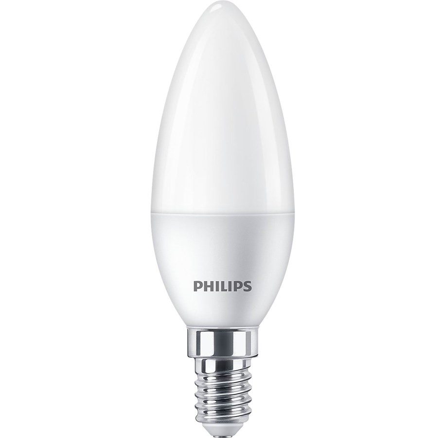 Glödlampor - Philips LED-glödlampa Candle 5W/827 (40W) Frosted E14 - 929002977755