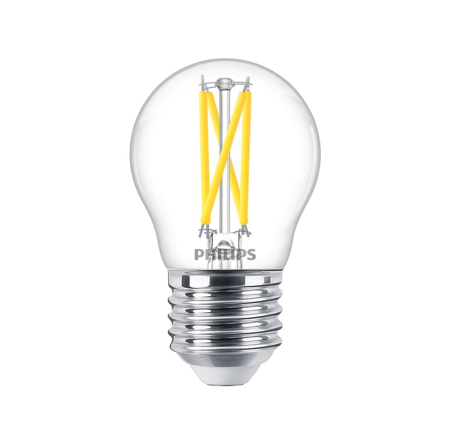 Glödlampor - Philips LED-glödlampa Classic Mini-ball 1,8W/922-927 (25W) Clear WarmGlow Dimmable E27 - 929003012101