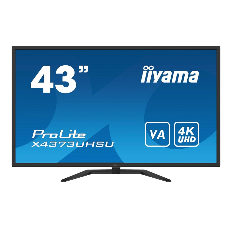Skärm - 43" iiyama ProLite X4373UHSU - 3840x2160 (4K) - 60Hz - VA - X4373UHSU-B1