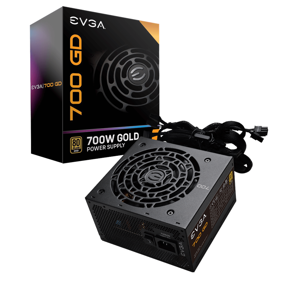Strömförsörjning - EVGA GD 700 Strömförsörjning - 700 Watt - 120 mm - ATX - 80 Plus Gold certificate - 100-GD-0700-V2