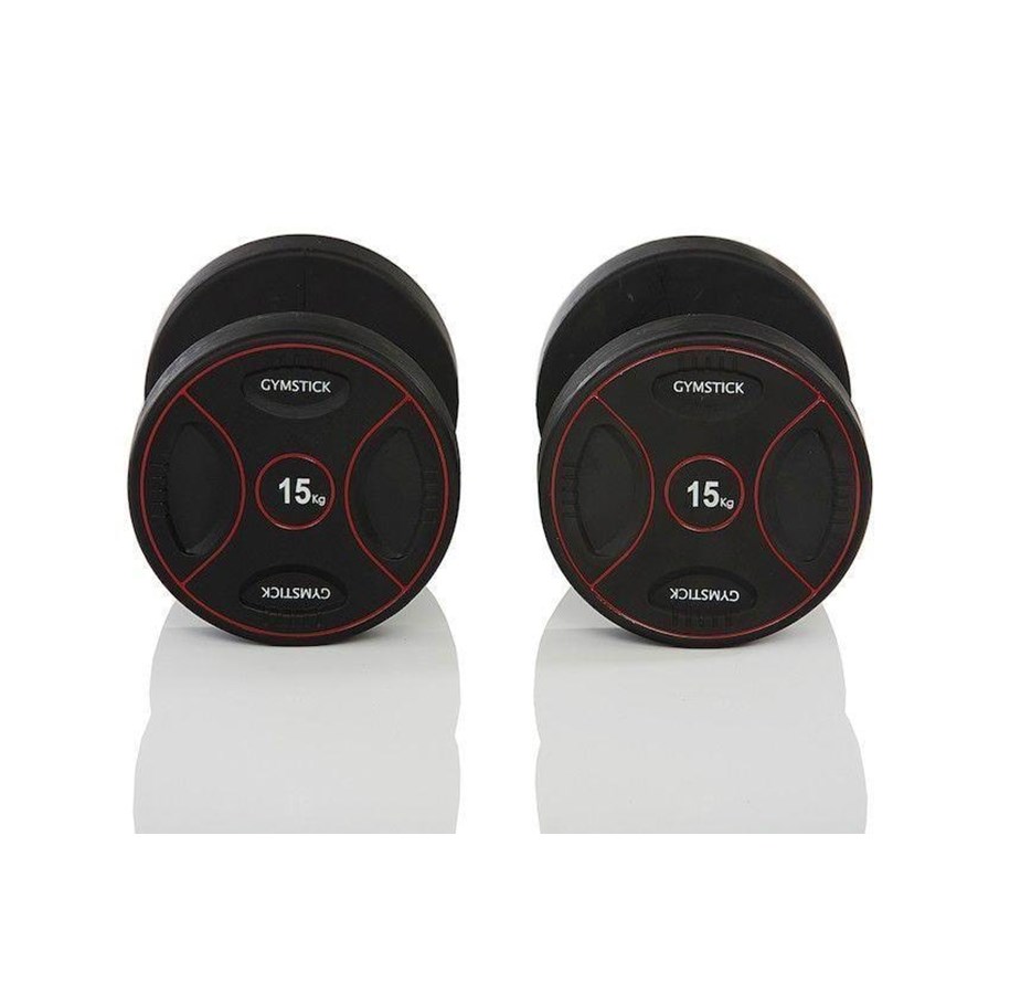 Sport & Fitness - Gymstick Pro PU Dumbbells 2 x 15kg - 61030-15