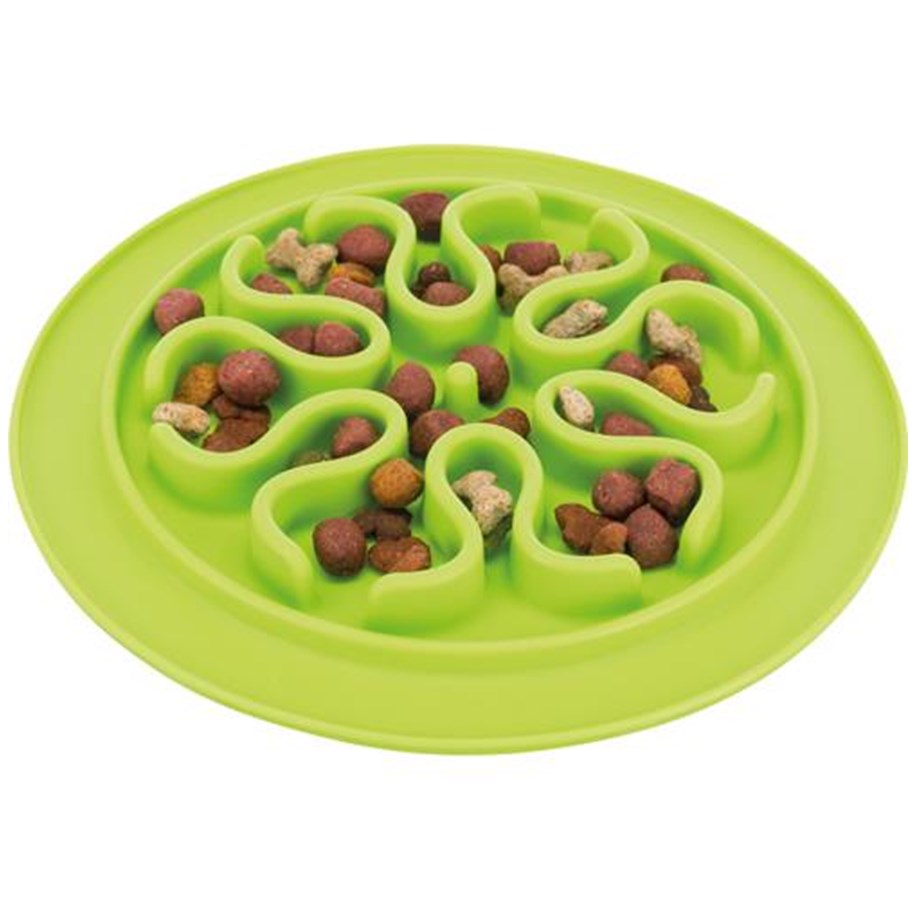 Hundar - Trixie Slow Feeding Food Mat Rubber Assorted Colors 24cm - TX25035