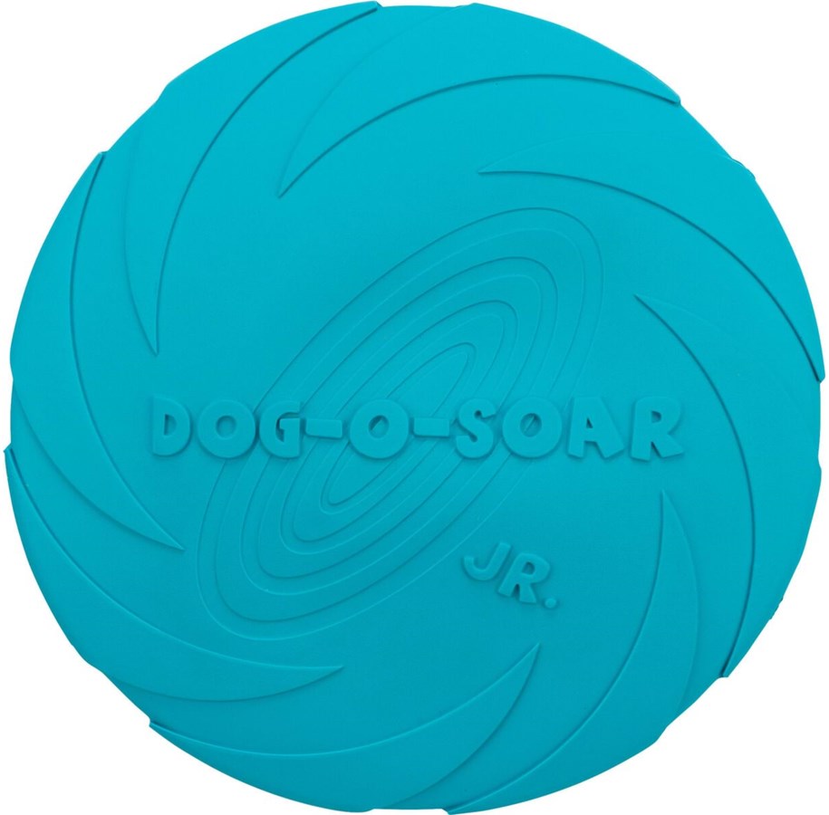 Hundar - Trixie Dog Disc Frisbee Natural Rubber Blue 18cm - TX33501
