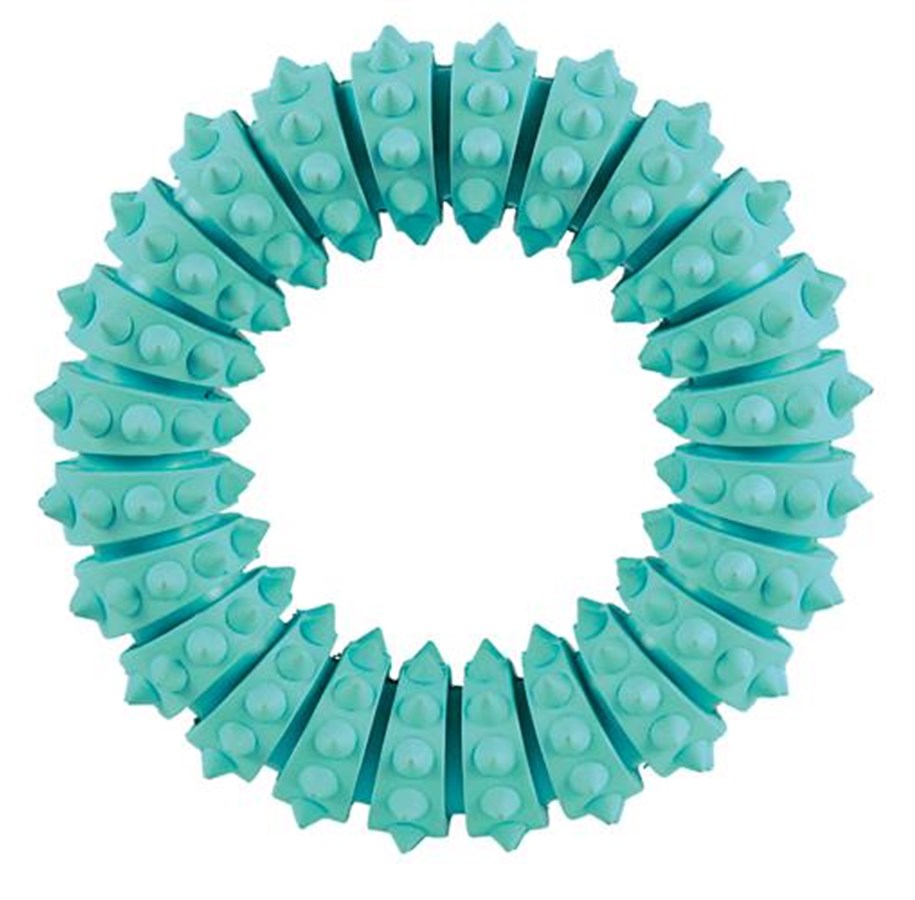 Hundar - Trixie Denta Fun Ring Tuggleksak av Naturgummi med Myntasmak 12cm - TX33181