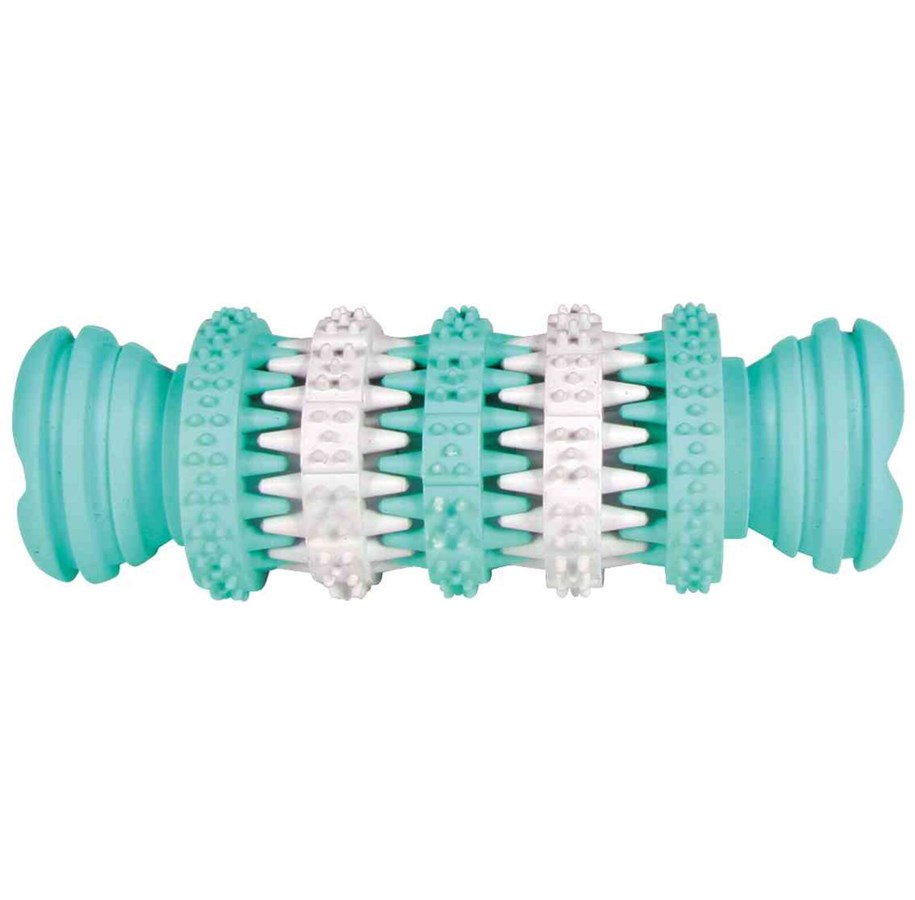 Hundar - Trixie Denta Fun Bone Tuggleksak av Naturgummi med Myntasmak Medium 11cm - TX32943
