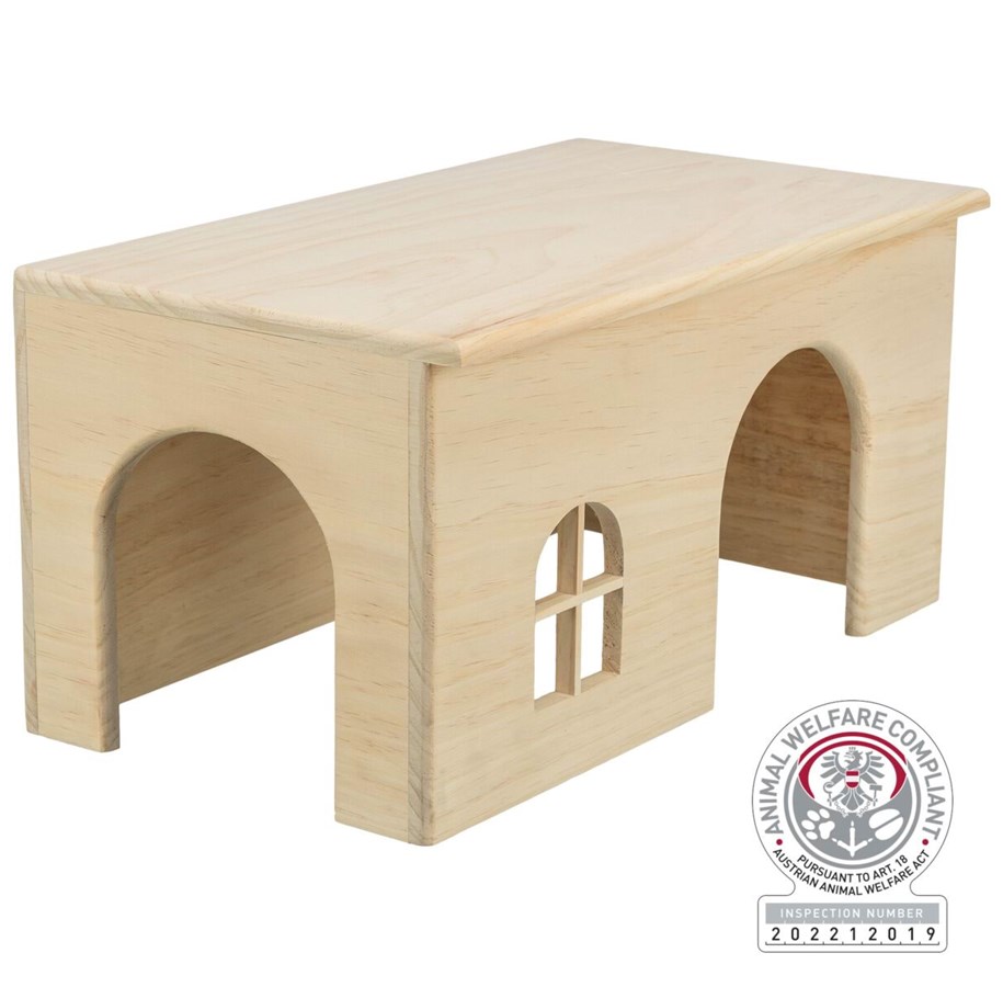 Gnagare - Trixie Naturträdhus utan Spikar för Smådjur Marsvin Dvärgkaniner 40x20x23cm - TX61263