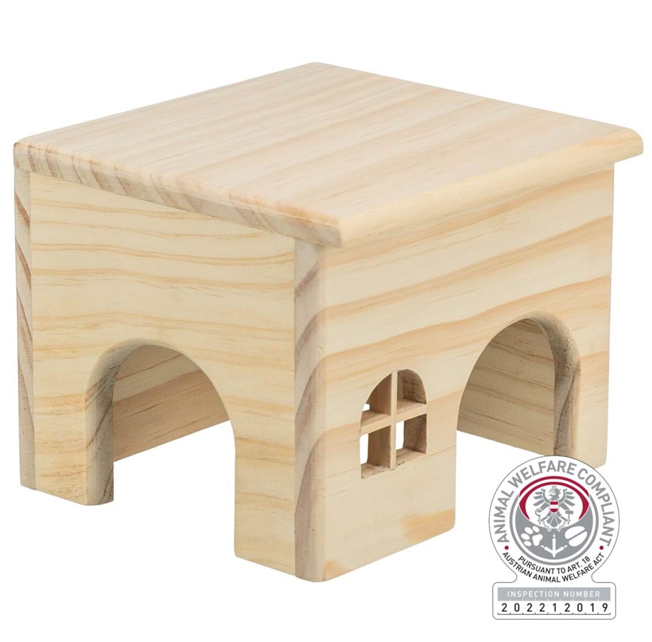 Gnagare - Trixie Naturträdhus utan Spikar för Smådjur Möss Hamstrar 15x12x15cm - TX61261