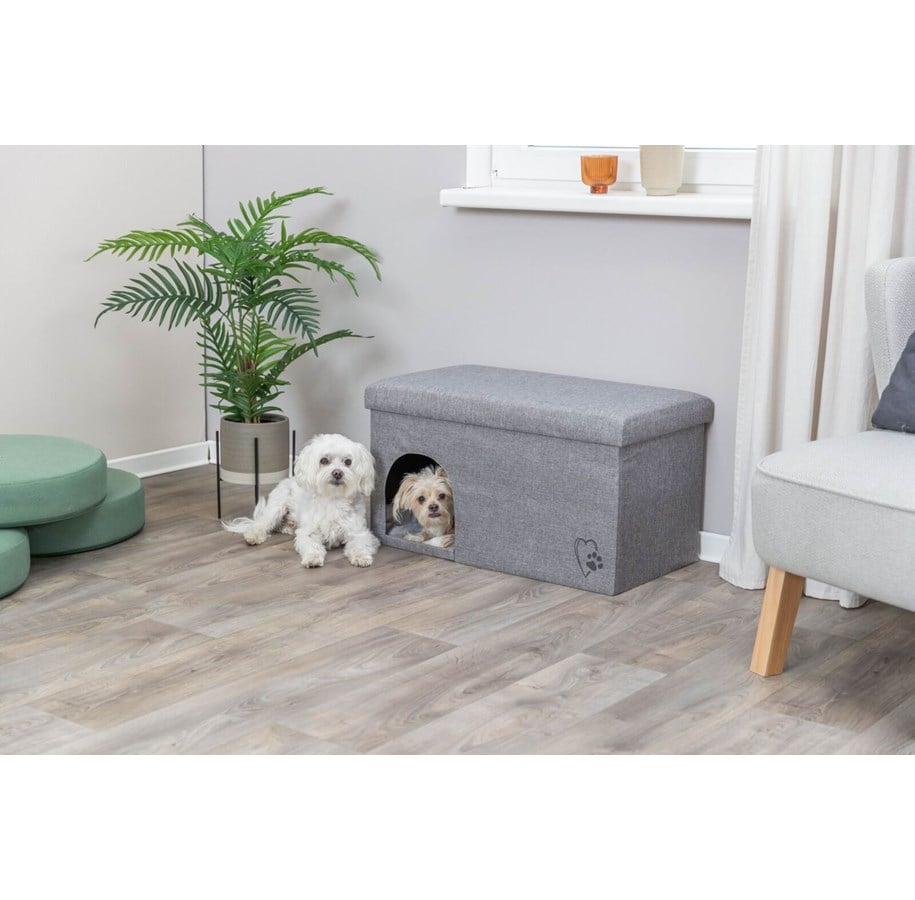 Hundar - Trixie Kimy Soft Edition hopfällbar husdjursgrotta 72x40x40cm - 36315