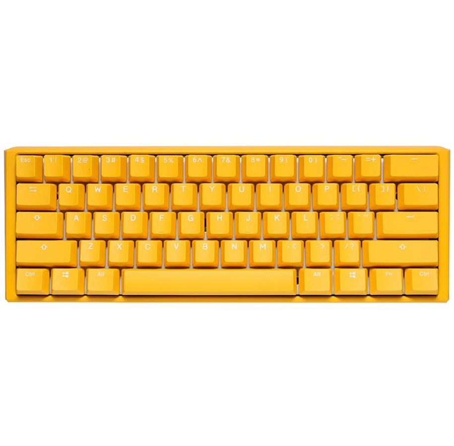 Tangentbord - Ducky One 3 Yellow Mini 60% MX Black - ND - Gaming Keyboard - Utan numpad - Nordisk - Gul - DKON2161ST-AFIPDYDYYYC1