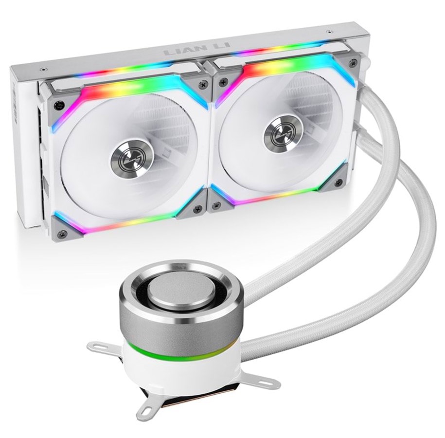 CPU-fläktar - Lian Li GALAHAD AIO 240 SL RGB V2 - White - CPU Vattenkylare - Max 32 dBA - GALAHAD AIO 240 SL WHITE