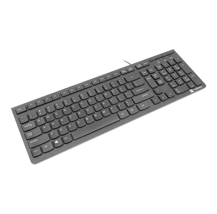 Tangentbord - Natec Discus 2 - keyboard - QWERTY - US - black - Tangentbord - Engelska (US) - Svart - NKL-1829