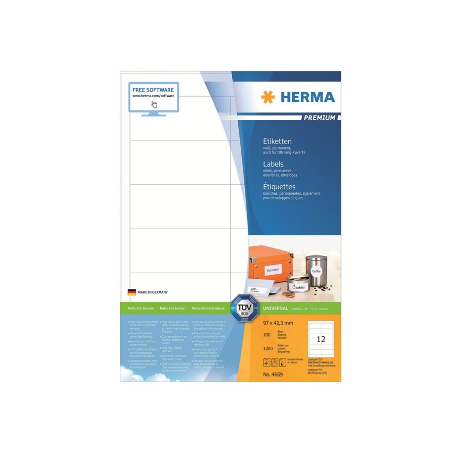 Papper, Fotopapper & Etiketter - HERMA Premium - 4669
