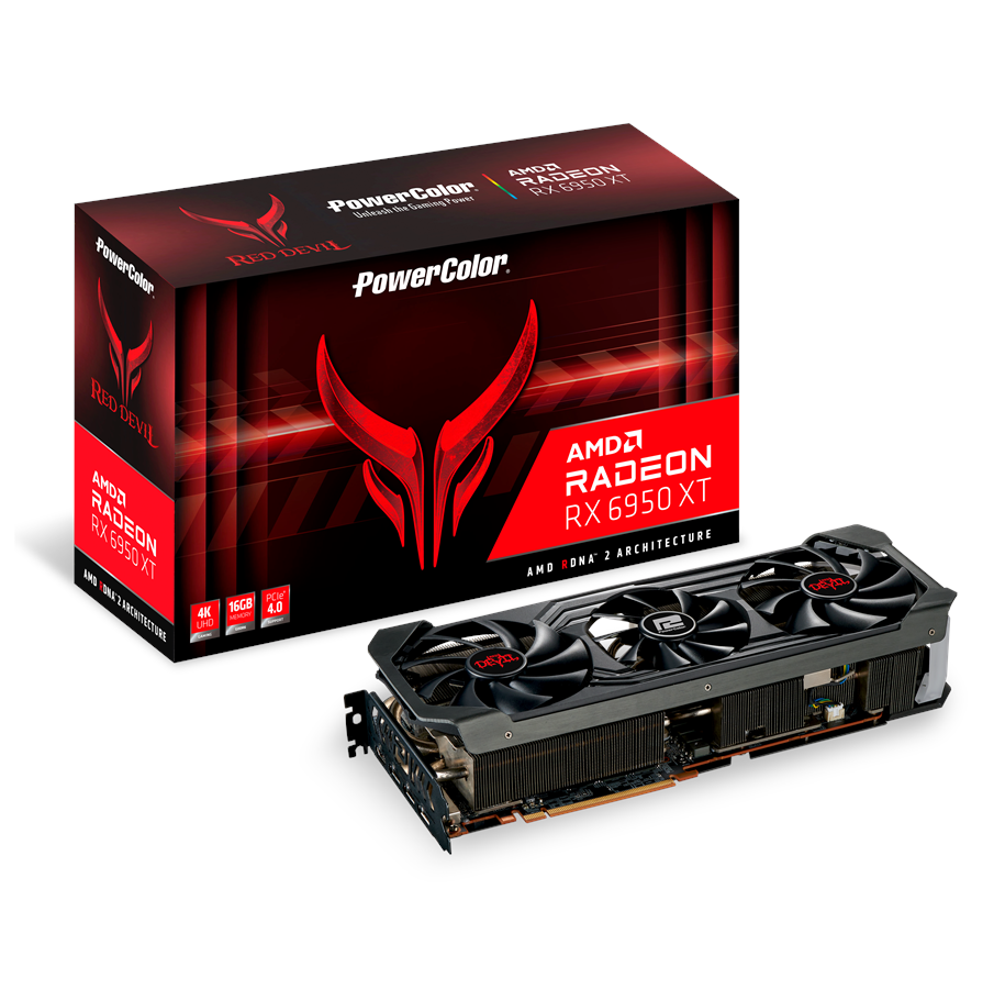 Grafikkort - PowerColor Radeon RX 6950 XT Red Devil - 16GB GDDR6 RAM - Grafikkort - AXRX 6950XT 16GBD6-3DHE/OC