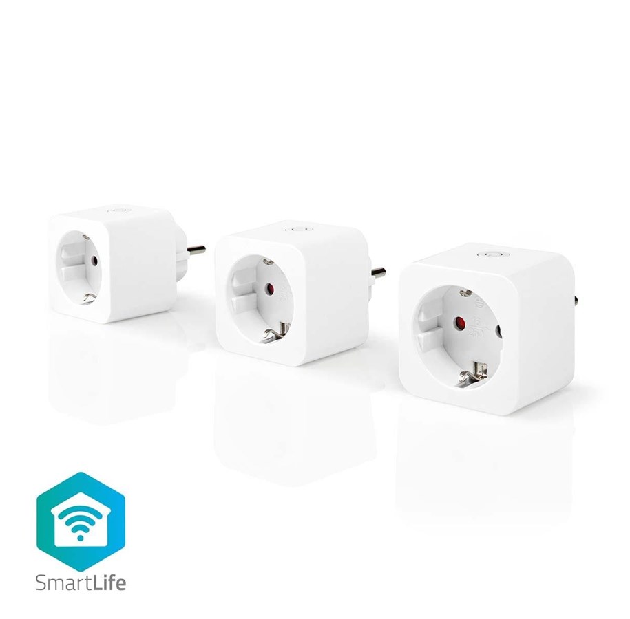 Smarta Hem - Nedis WiFi Smart Plug 16A 3-Pack - WIFIP131FWT3