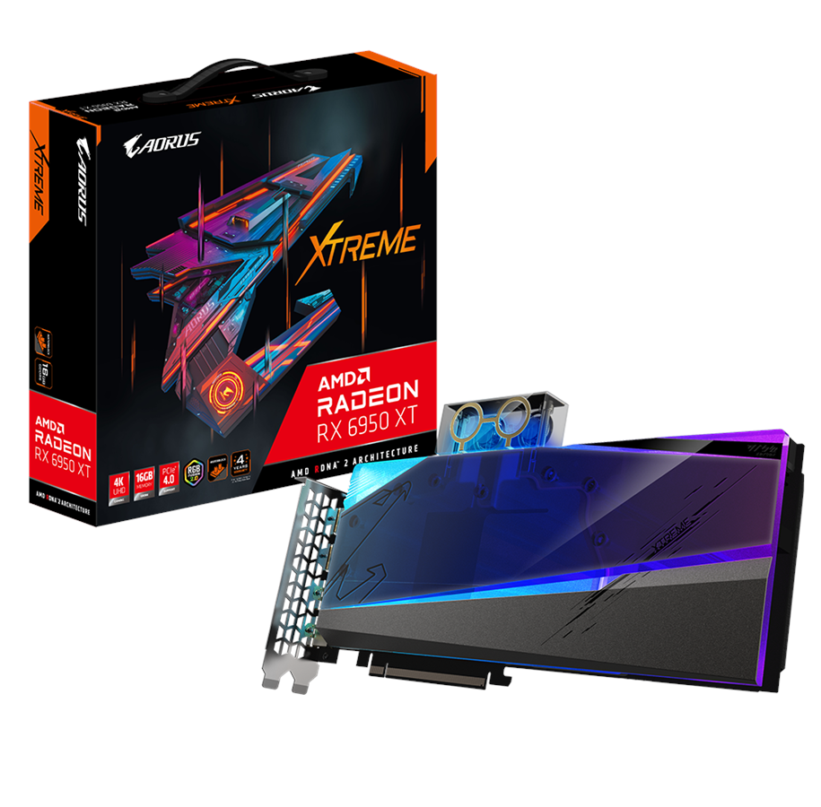 Grafikkort - GIGABYTE Radeon RX 6950 XT AORUS WaterForce WB - 16GB GDDR6 RAM - Grafikkort - GV-R695XTAORUSX WB-16GD