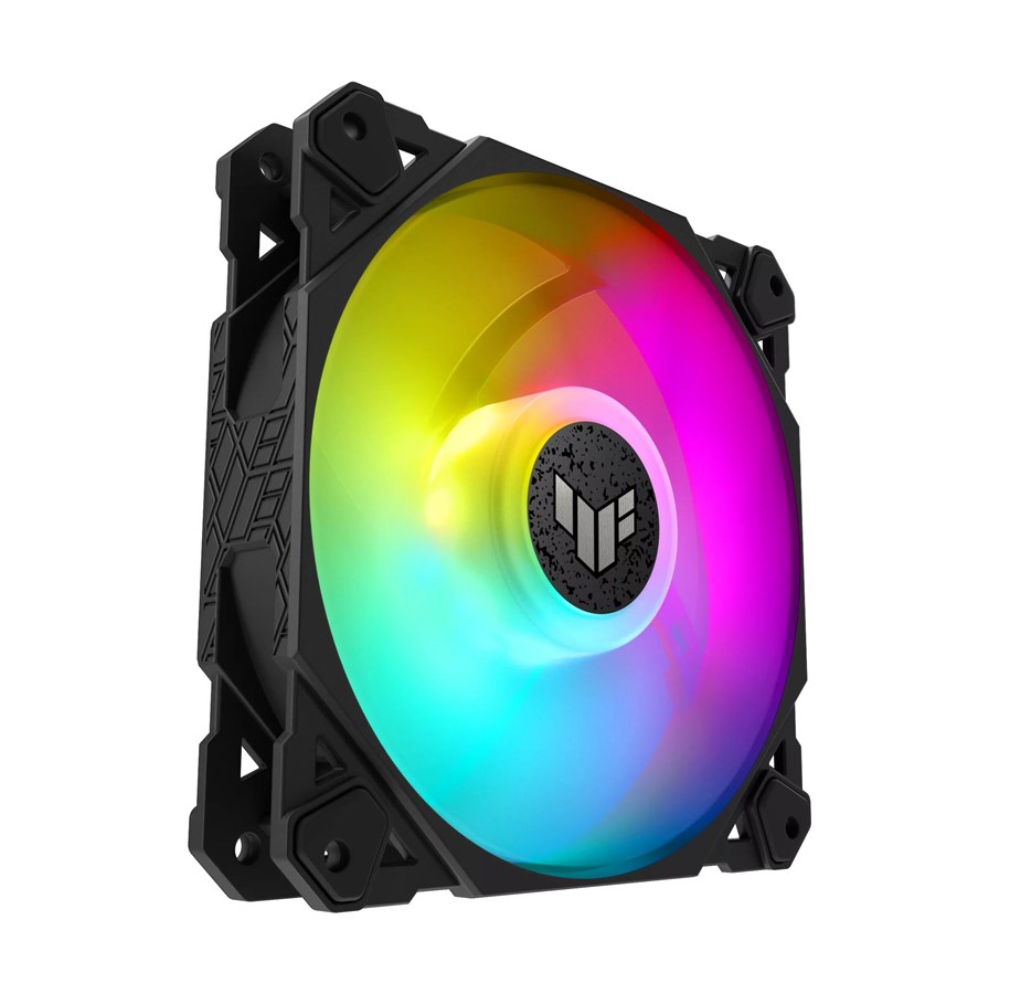 Chassi fläkt - ASUS TUF GAMING TF120 ARGB - Chassi fläkt - 120mm - Svart med RGB LED - 29 dBA - 90DA0030-B09000