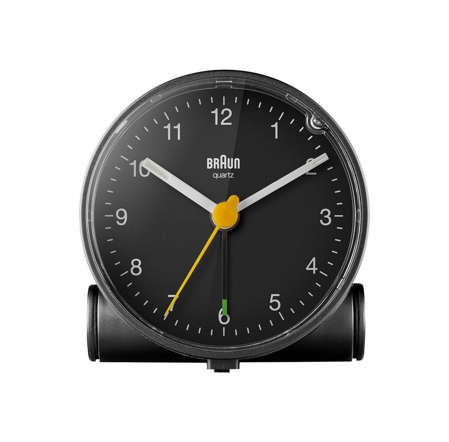 Decoration - Braun BC01 - alarm clock - round - quartz - desktop - black - 67003