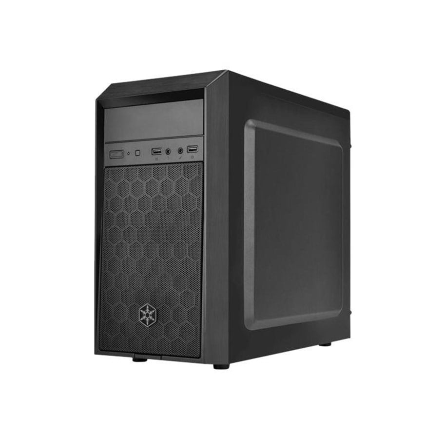 Chassi - SilverStone Precision PS16 - Chassi - Miditower - Svart - SST-PS16B