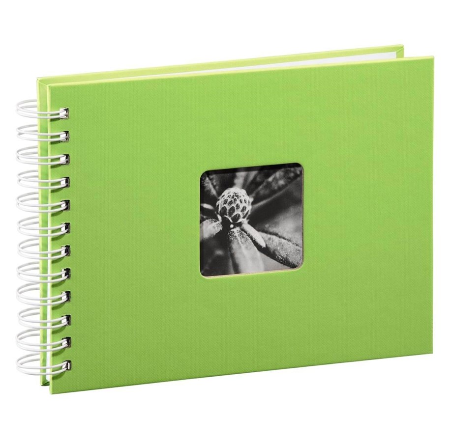 Fotogalleri och arkivering - Hama "Fine Art" Spiral Album 24 x 17 cm 50 White Pages kiwi - 2114