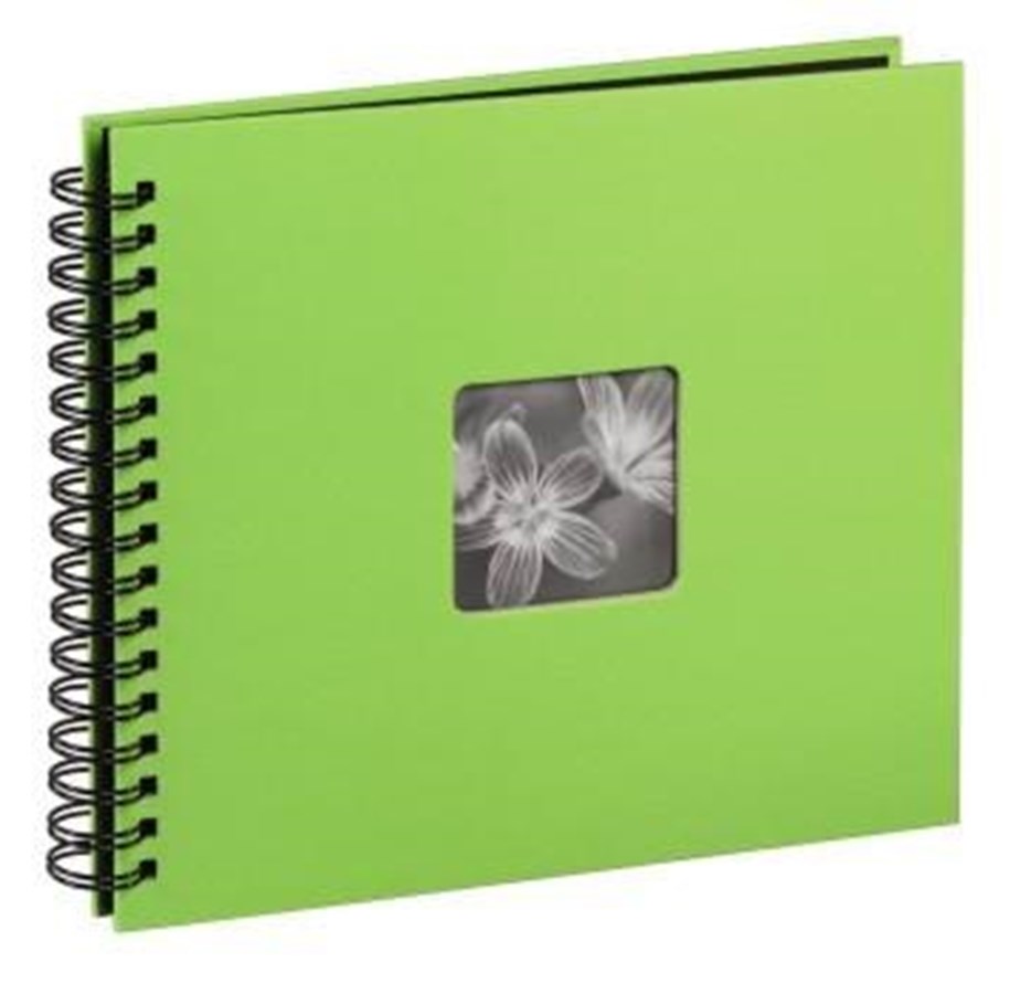 Fotogalleri och arkivering - Hama "Fine Art" Spiral Album 36 x 32 cm 50 Black Pages kiwi - 10610