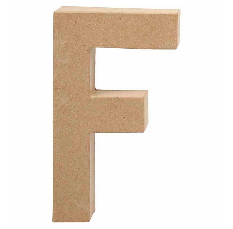 Konst- och hantverksmaterial - Creativ Company Letter Papier-mache - F - 26605
