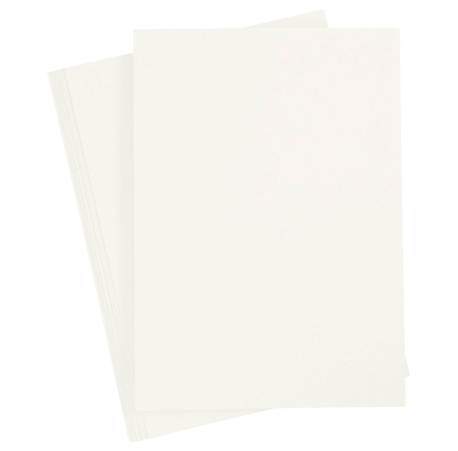 Papper, Fotopapper & Etiketter - Creativ Company Colored Cardboard Ivory A4 20 sheets - 211036