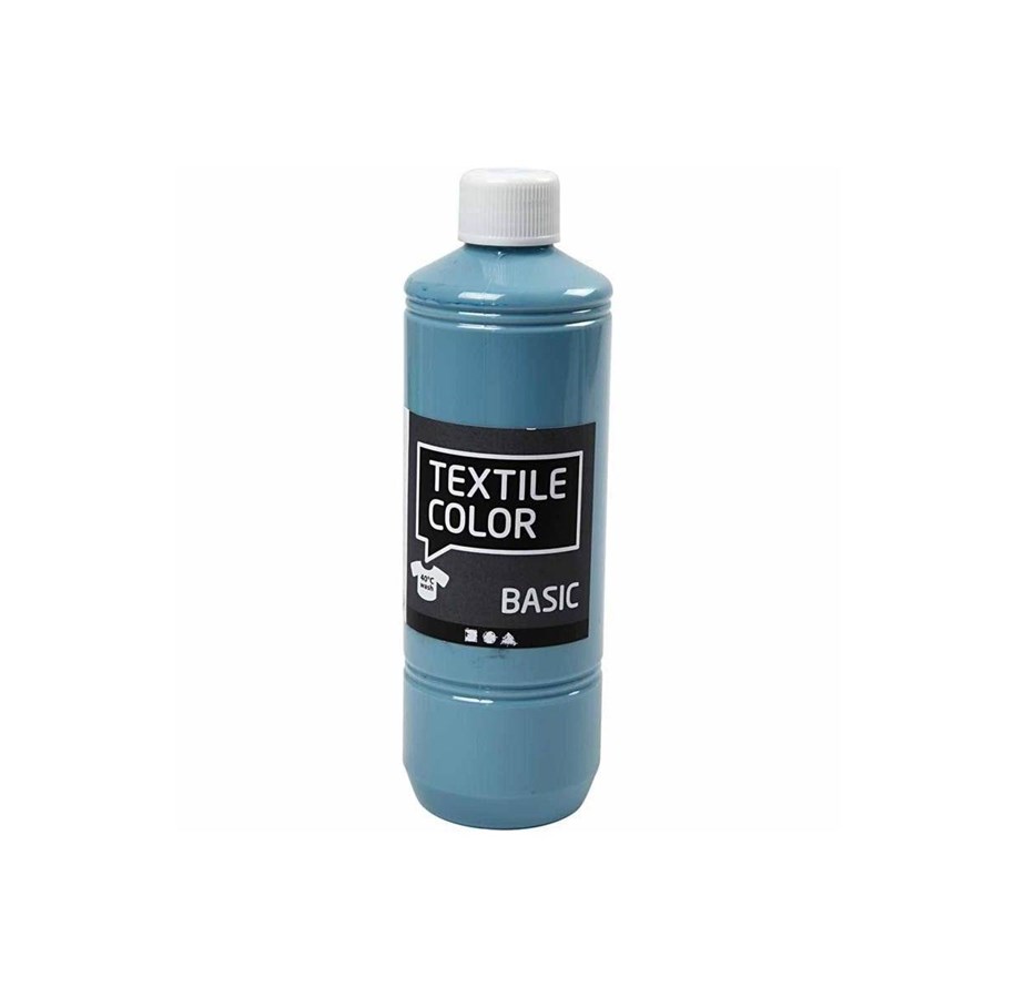 Konst- och hantverksmaterial - Creativ Company Textile paint - Light blue 500ml - 34170