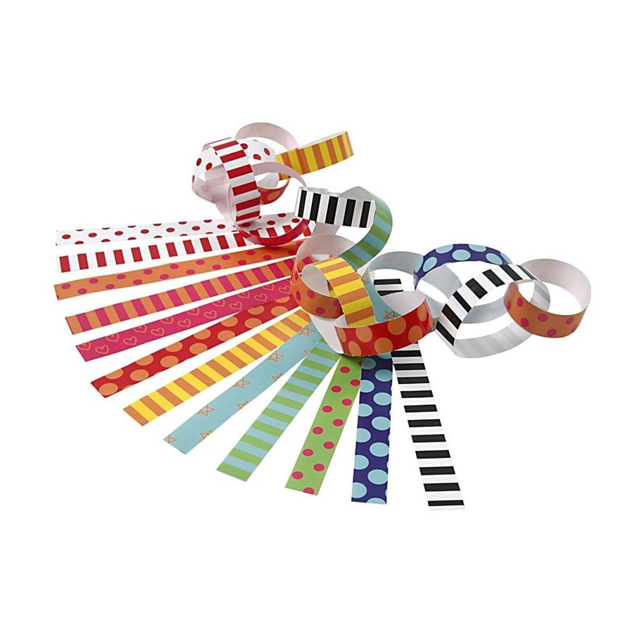 Konst- och hantverksmaterial - Creativ Company Paper Strips - Printed 2400st. - 20783