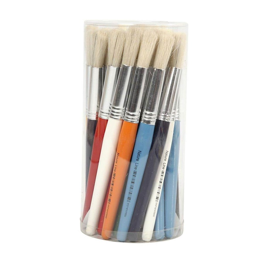 Hobby Tillbehör - Creativ Company Round small brushes 30pcs. - 10350